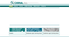 Desktop Screenshot of camtek-mfg.com